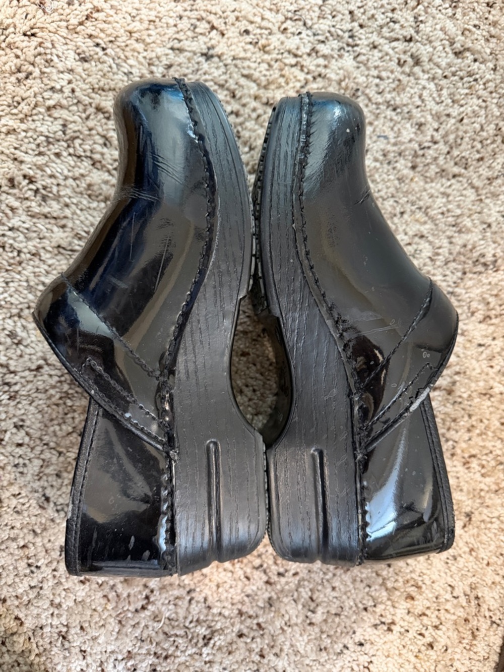 Dansko XP Black Patent Slip-On Clogs - Picture 3 of 4